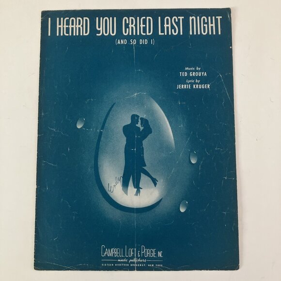 1940s Vintage Sheet Music Come Rain or Come Shine Mercer, Crosby, Frankie Laine - Picture 5 of 16